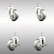 Service Caster 3 Inch 316SS Gray Polyurethane Swivel 12mm Threaded Stem Caster Brake, 2PK SCC-SS316TS20S314-PPUB-M1215-2-TLB-2 - alternate 1